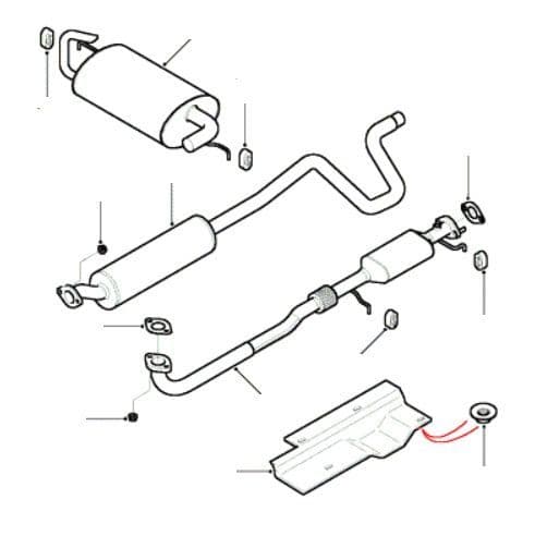 1.8 Petrol K Series 16v Exhaust System VIN 1A000001 Onwards