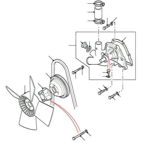 17H Water Pump & Fan