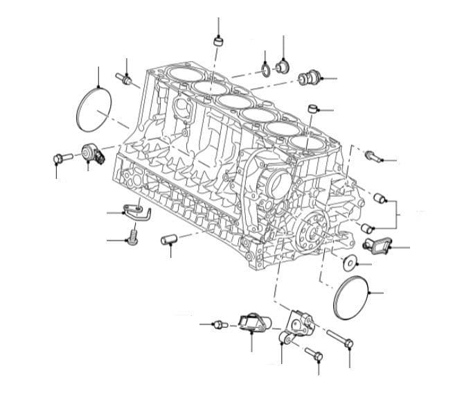 3.2 Cylinder Block Fittings & Sensors