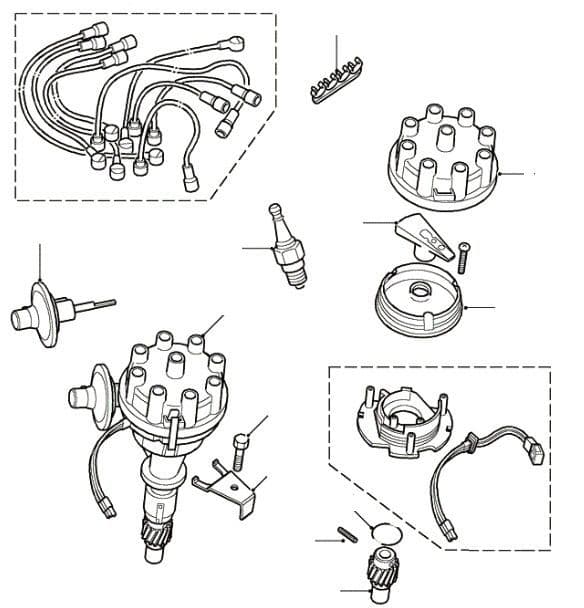 3.5V8 Distributor Defender & Discovery with SU Carbs