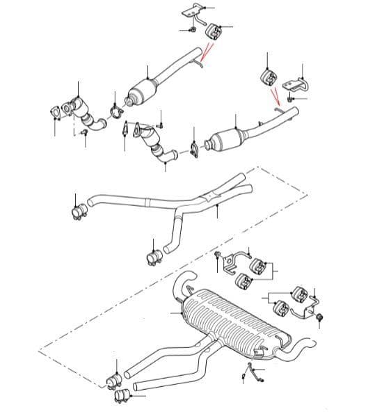 3.6 TDV8 2007-09 NON DPF EXHAUST SYSTEM