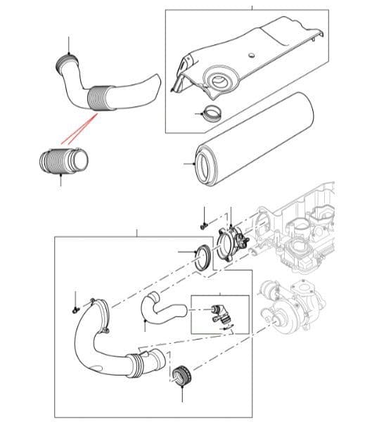 Air Cleaner, Pipes & Sensors