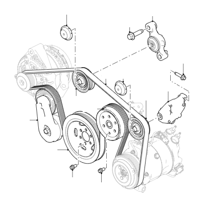 Auxiliary Drive Belt Less Hybrids