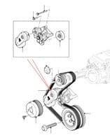 Auxiliary Drive Belt - Secondary SC Engine