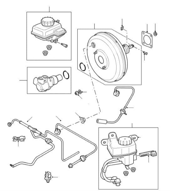 Brake Master Cylinder & Servo from 1A000001