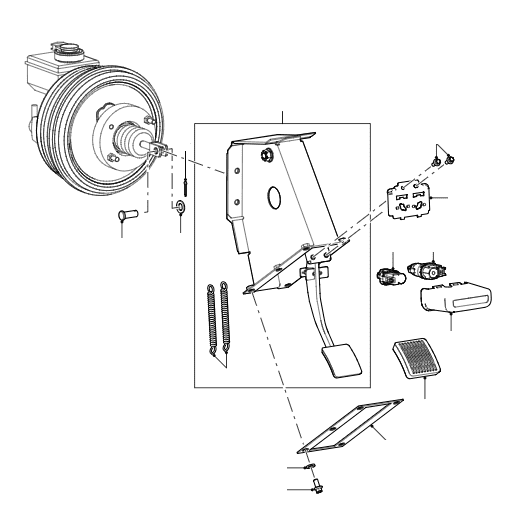 Brake Pedal & Switch 2007-