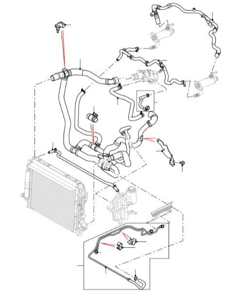 Coolant Pipes & Hoses From VIN 7A000001