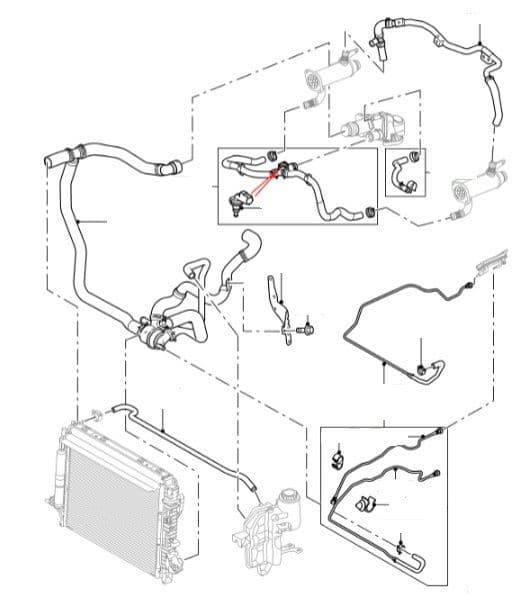 Coolant Pipes & Hoses To VIN 6A999999