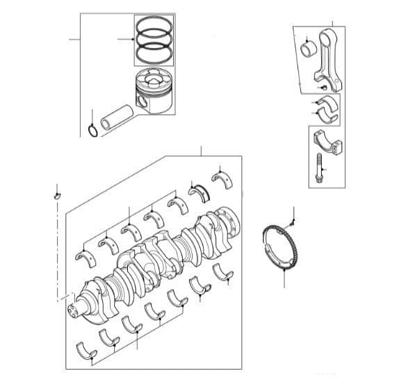 Crankshaft, Pistons & Bearings