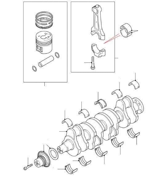 Crankshaft Pistons & Rods 2.2 Duratorq