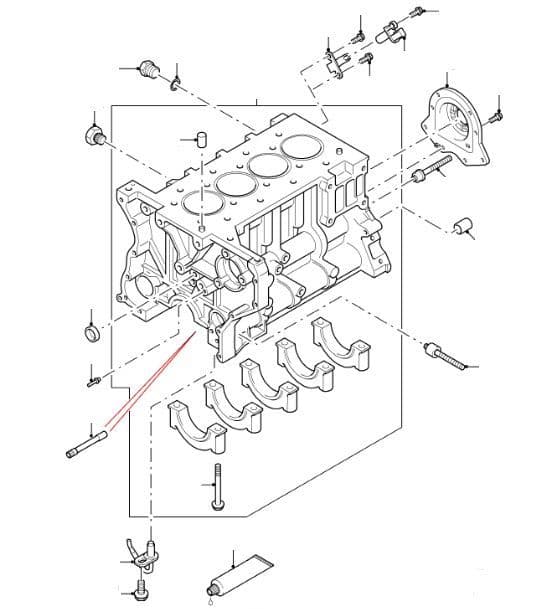 Cylinder Block & Plugs 2.2 Duratorq