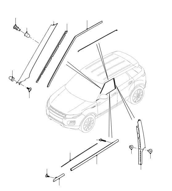 Door Weatherstrip Finisher Clips