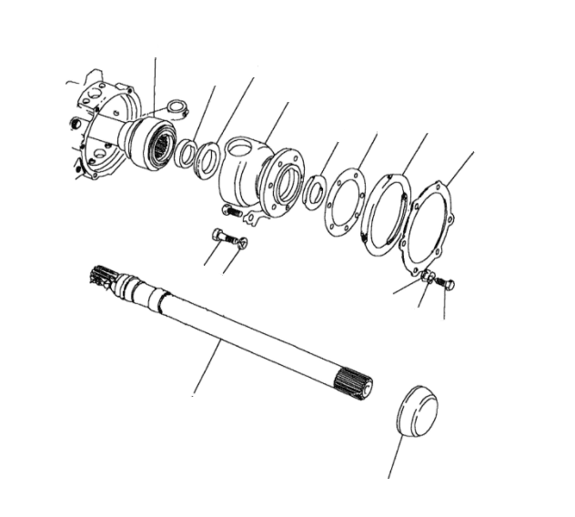 Driveshafts Without ABS To VIN KA624755