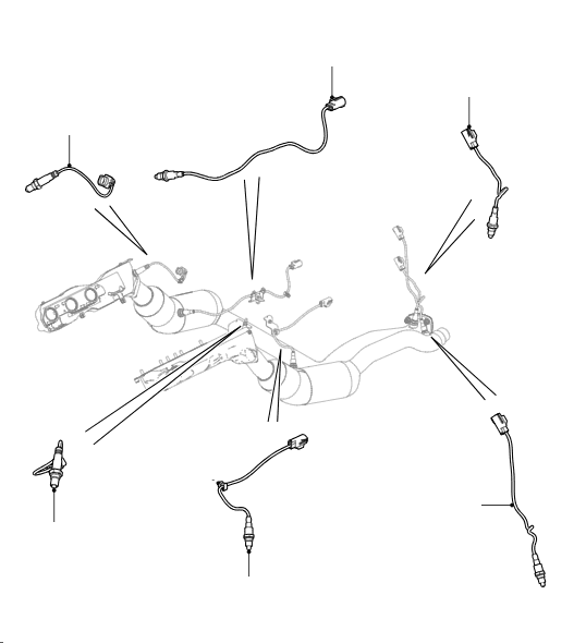 Exhaust Sensors 3.0 Petrol Supercharged VIN EA000001-