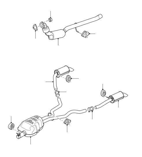 Exhaust System 2.7 TDV6 Without DPF