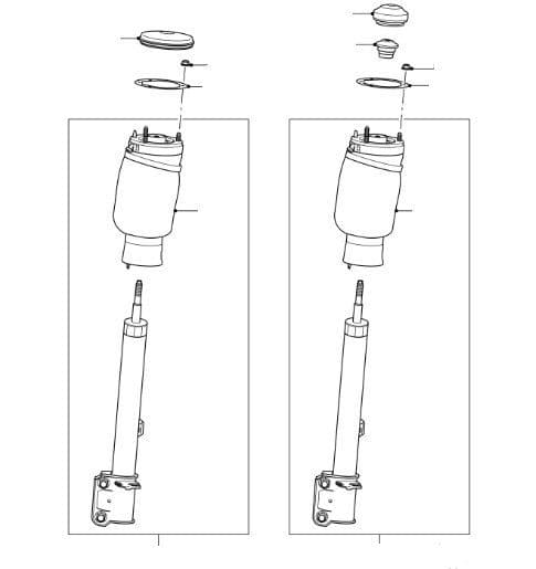 Front Air Shock Absorbers