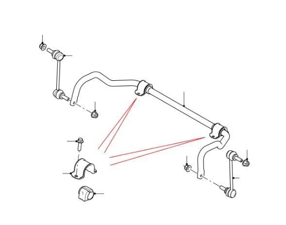 Front Anti Roll Bar & Stabiliser Links (Standard)