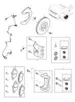 Front Brakes 349mm Discs VIN LH000001 Onwards