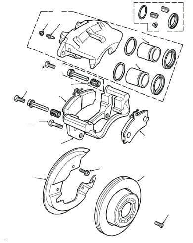 Front Brake Pads, Discs & Calipers