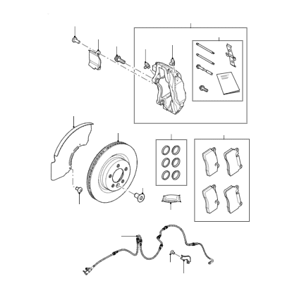 Front Brakes 363mm Discs from VIN JA000001