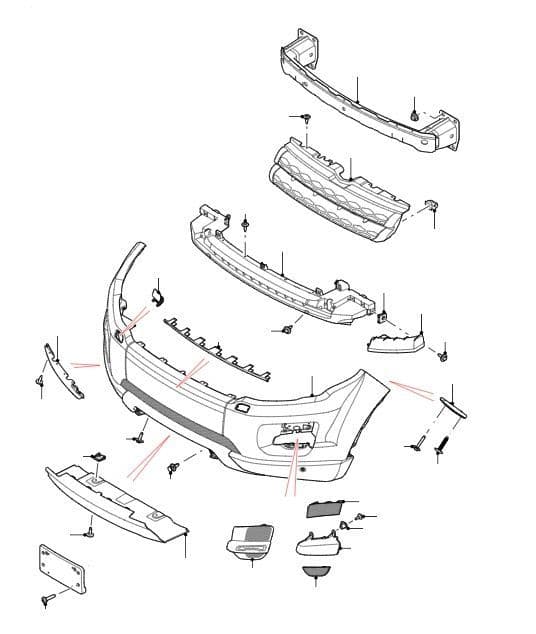 Front Bumper & Grille Clips