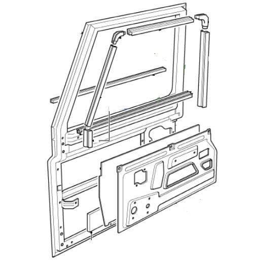 Front Door - Latches, Hinges, Locks, Handles, Window Lifters