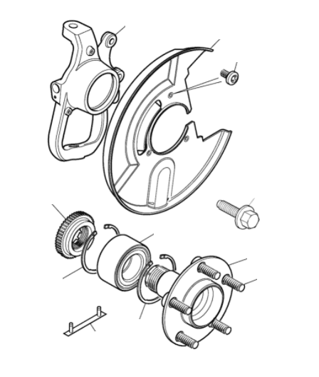 Front Hub & Bearing