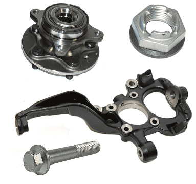 Front Hub Knuckle & Bearing