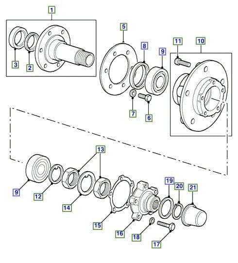 Front Hubs To VIN KA930455