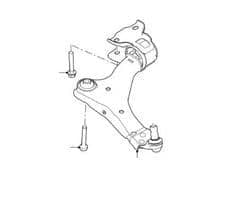 Front Lower Suspension Arms from VIN LH000001