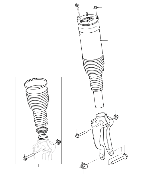 Front Shock Absorbers - Air Suspension