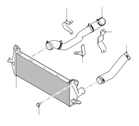 Intercooler & Hoses CA000001 Onwards