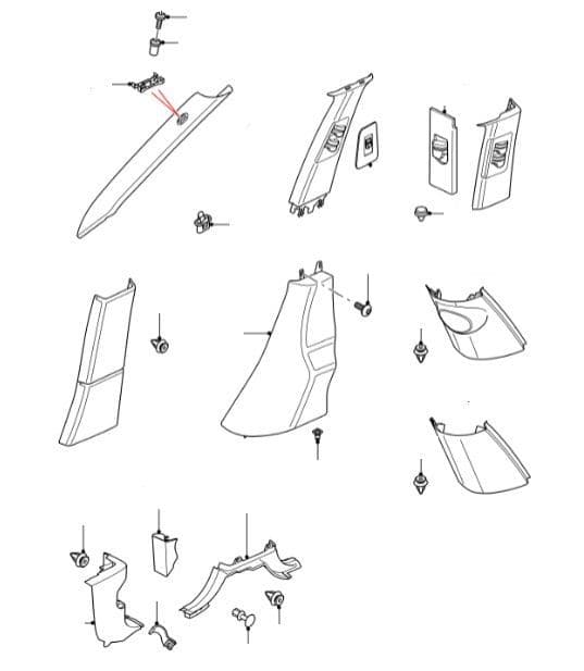 Interior Side Panel Clips