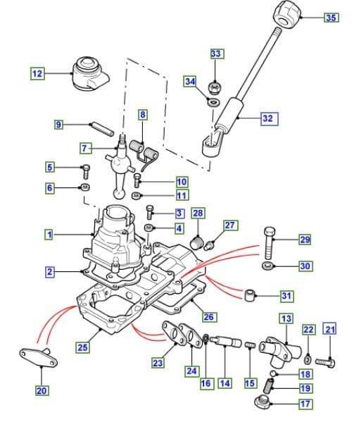 LT77 GEARCHANGE LEVER