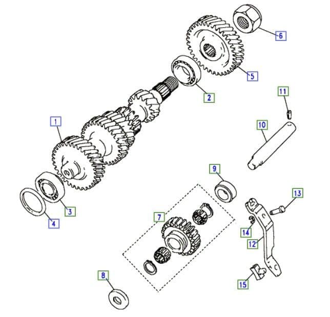 LT77 TRANSMISSION LAYSHAFT TO SUFFIX E