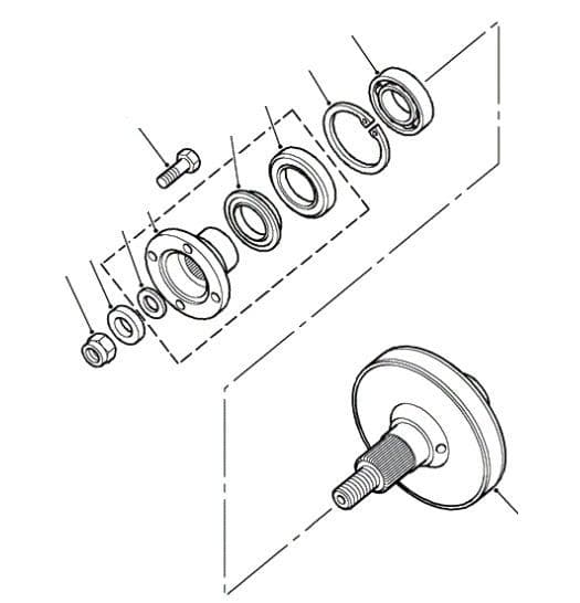 NV225 FRONT FLANGE & VISCOUS COUPLING