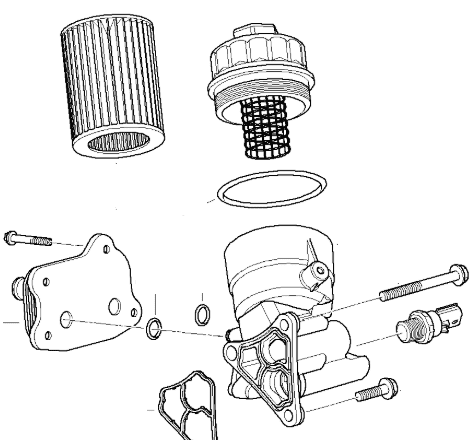 Oil Filter Housing & Cooler - Automatic