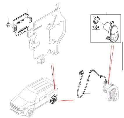 Parking Brake Actuator to VIN FH999999