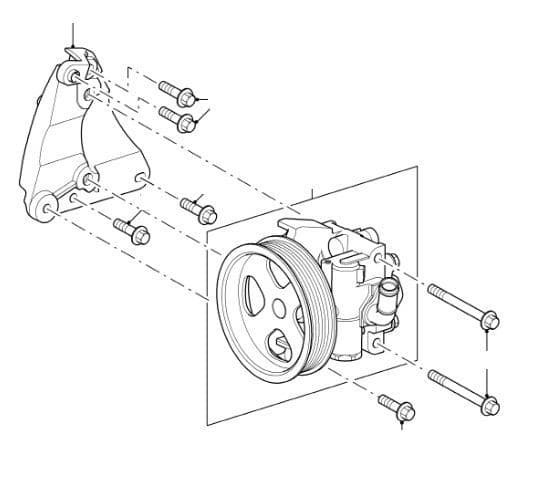 Power Steering Pump 2.2 & 2.4 Duratorq