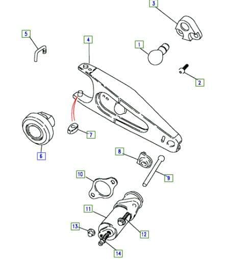 R380 CLUTCH RELEASE MECHANISM 2.5 NA