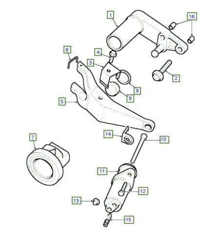 R380 CLUTCH RELEASE MECHANISM TD5