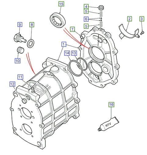 R380 GEAR CASE