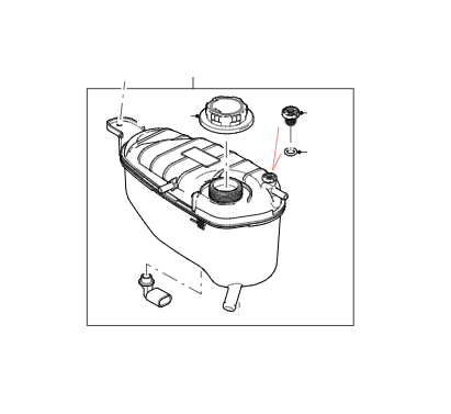 Radiator Header Bottle F-Type, XK150 XJ350