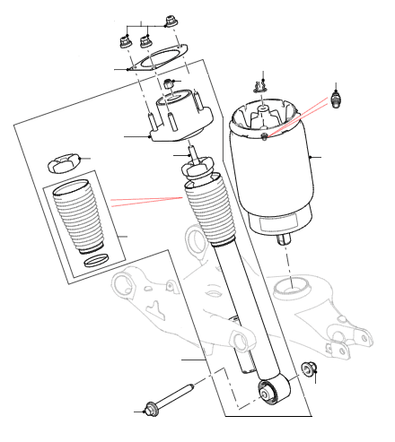 Rear Air Shock Absorbers