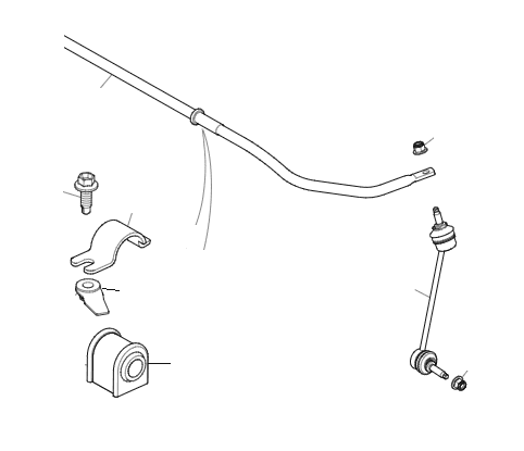 Rear Anti Roll Bar, Mountings & Links