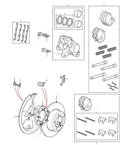 Rear Brake Pads, Discs & Calipers