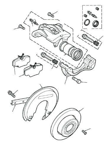 Rear Brake Pads, Discs & Calipers