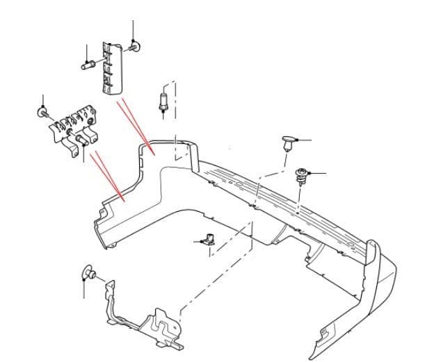 Rear Bumper Fixings