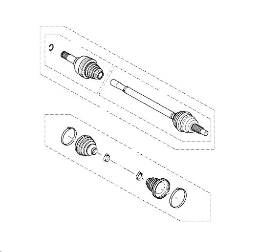 Rear Driveshafts to VIN R47153