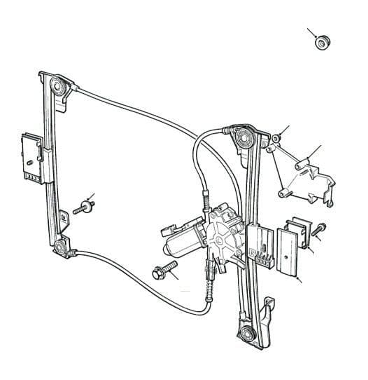 Rear End Door Window Regulator